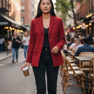 Kasper Women's Red Tailored Blazer